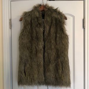 Faux fur vest